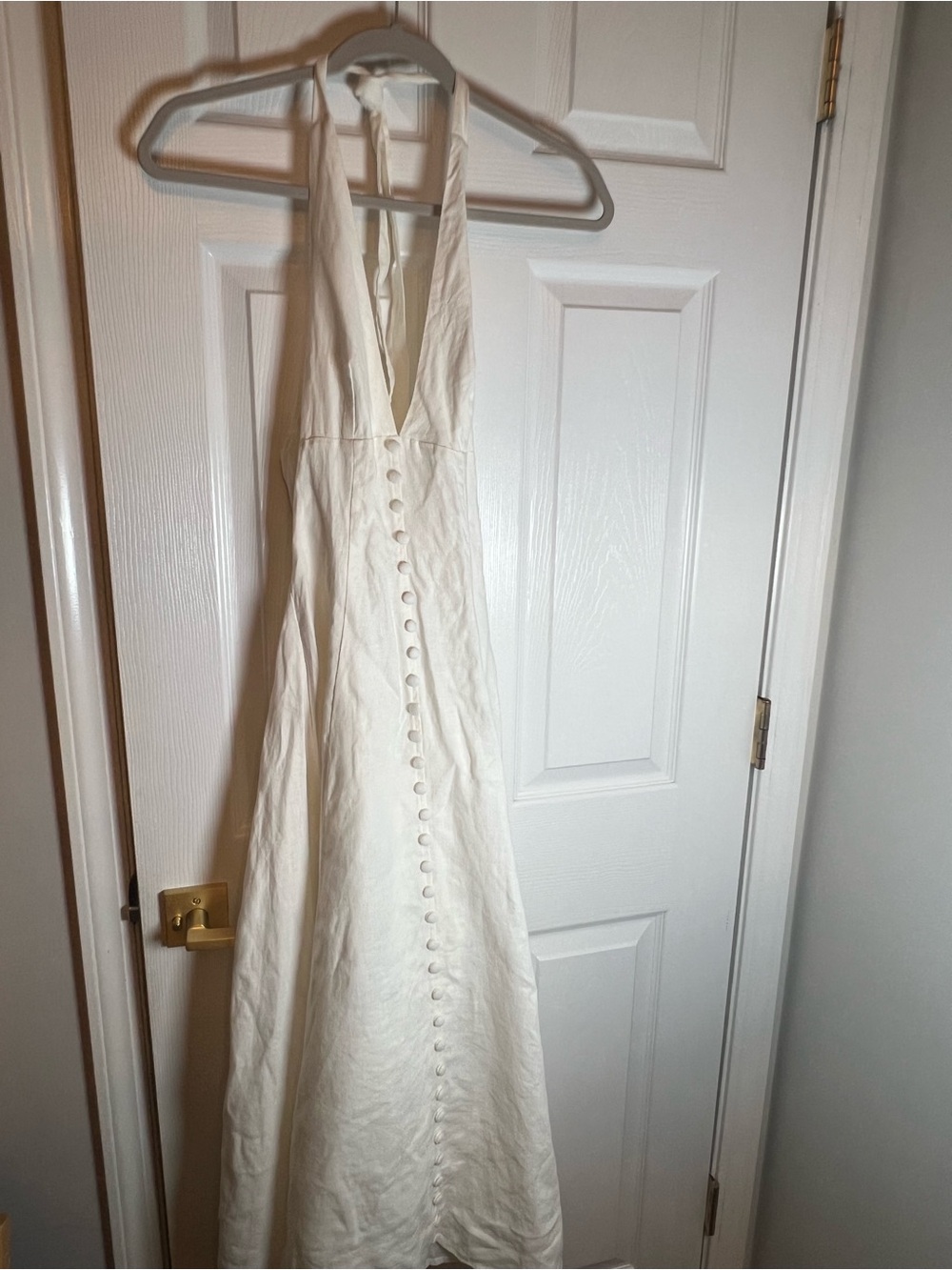 FAITHFULL THE BRAND Marie Midi Dress in White - Picture 4 of 7